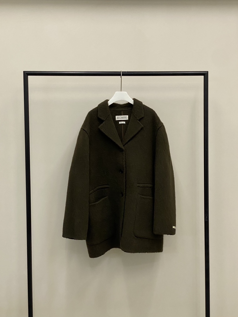MUCH MORE韓國直郵㊣女裝新品休閑人氣25秋冬推薦中長款大衣MUCH MORE中長款大衣圖色1
