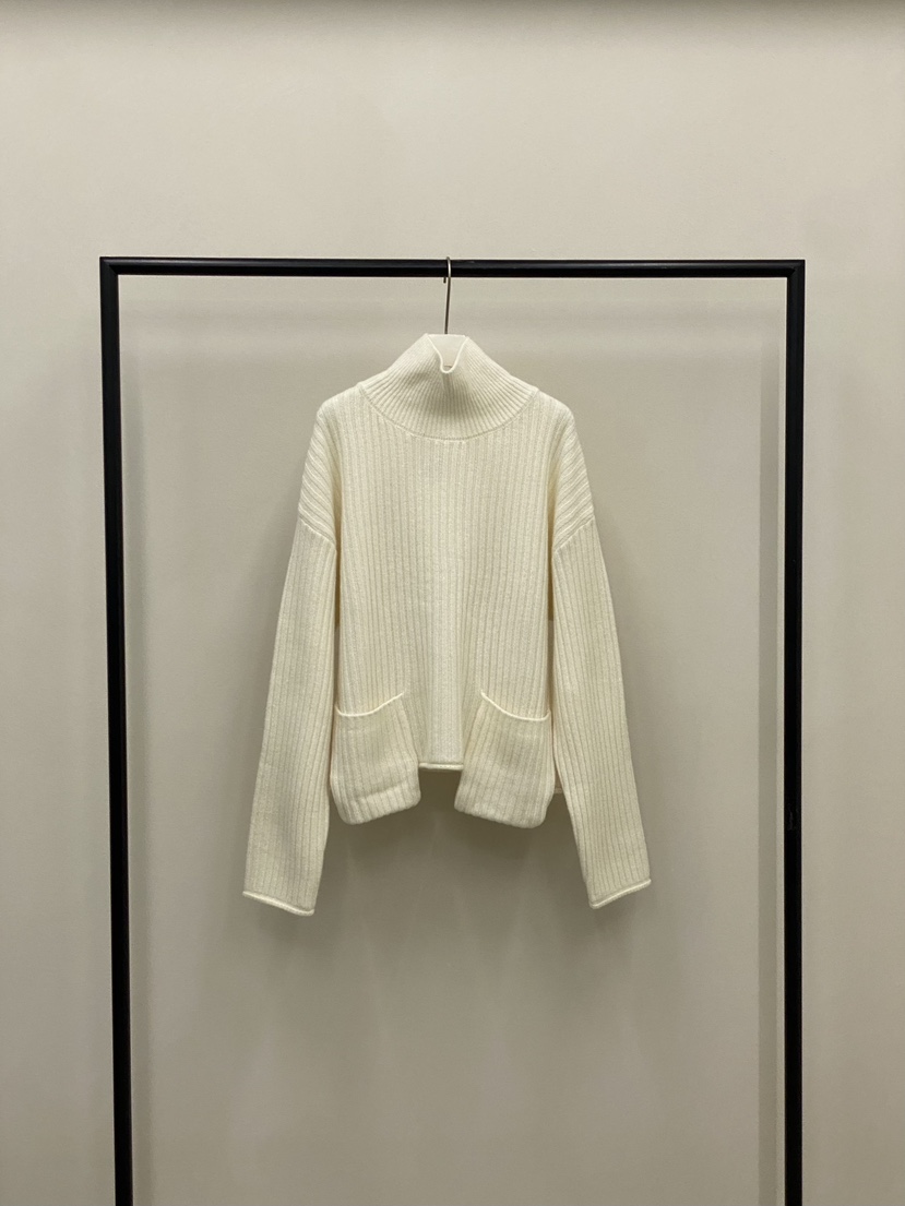 MUCH MORE韓國直郵㊣女裝新品時尚休閑25秋冬熱賣毛衣口袋MUCH MORE毛衣圖色1