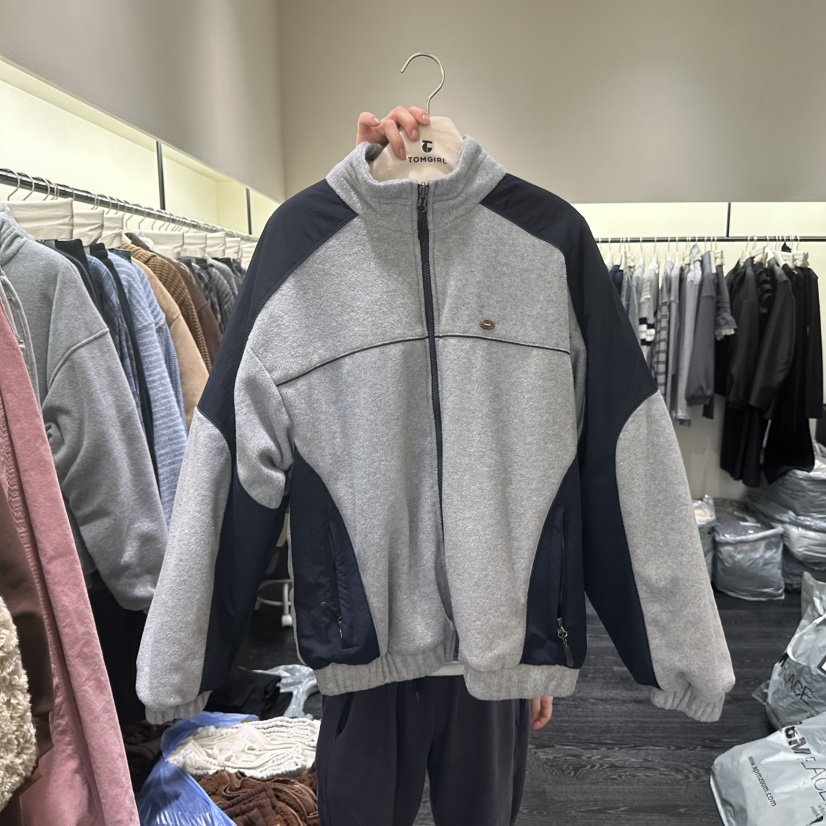 TOMGIRL韓國代購㊣女裝新款職業25秋冬推薦休閑夾克里外穿絨TOMGIRL夾克圖色2