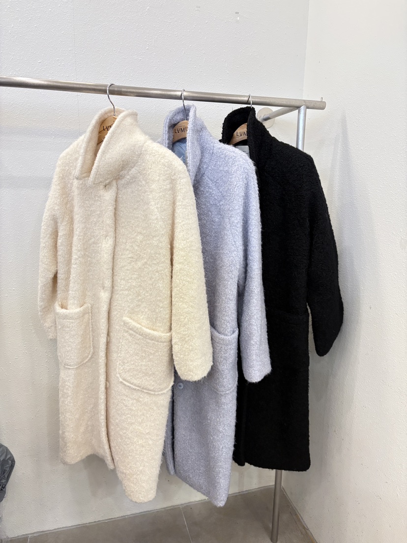 LUMIPLE東大門㊣直郵女裝新款職業人氣25秋冬熱賣中長款大衣LUMIPLE中長款大衣