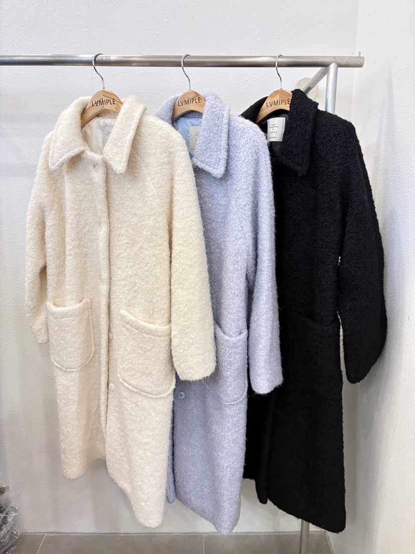 LUMIPLE東大門㊣直郵女裝新款職業人氣25秋冬熱賣中長款大衣LUMIPLE中長款大衣