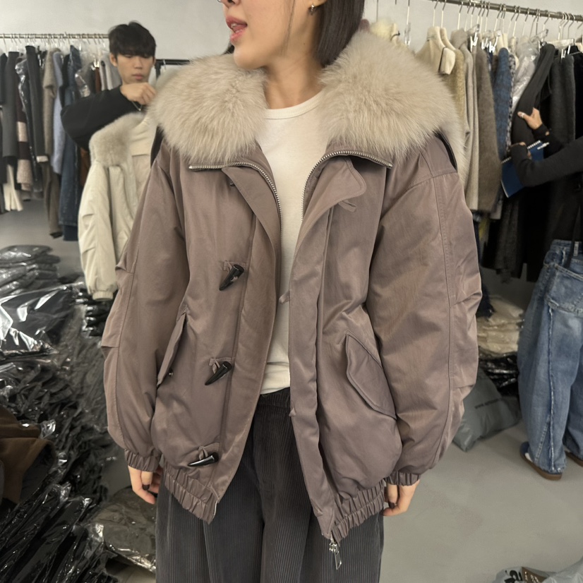 DOUBLE STANDARD/LE SMOKING/MAISONSTAFF東大門㊣代購女裝新品休閑短款羽絨服MAISONSTAFF短款羽絨服圖色1