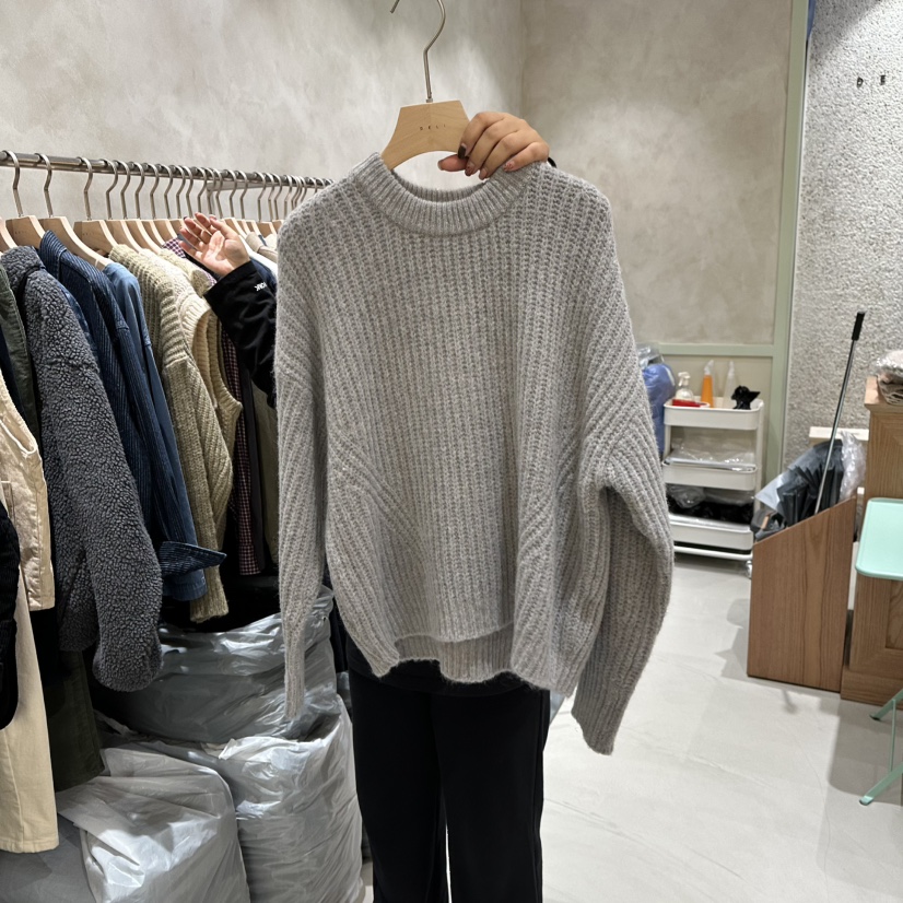 DELI JENNY東大門㊣代購女士新品職業休閑25秋冬時尚針織衫DELI JENNY針織衫圖色1