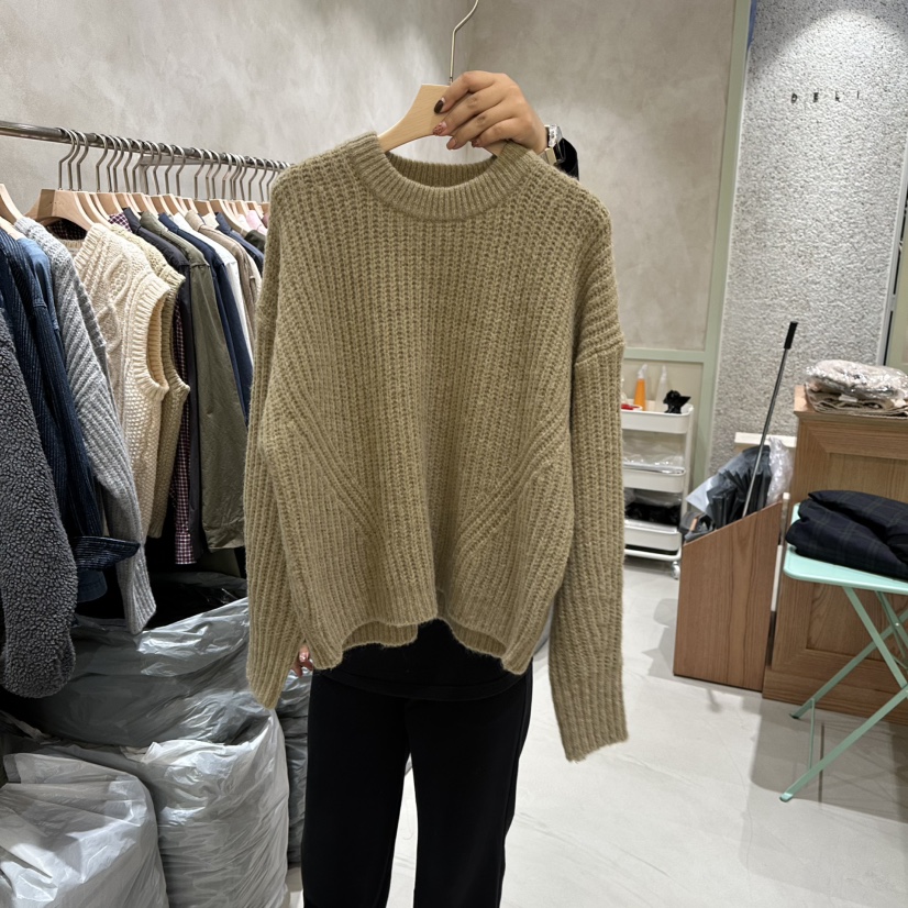 DELI JENNY東大門㊣代購女士新品職業休閑25秋冬時尚針織衫DELI JENNY針織衫圖色2