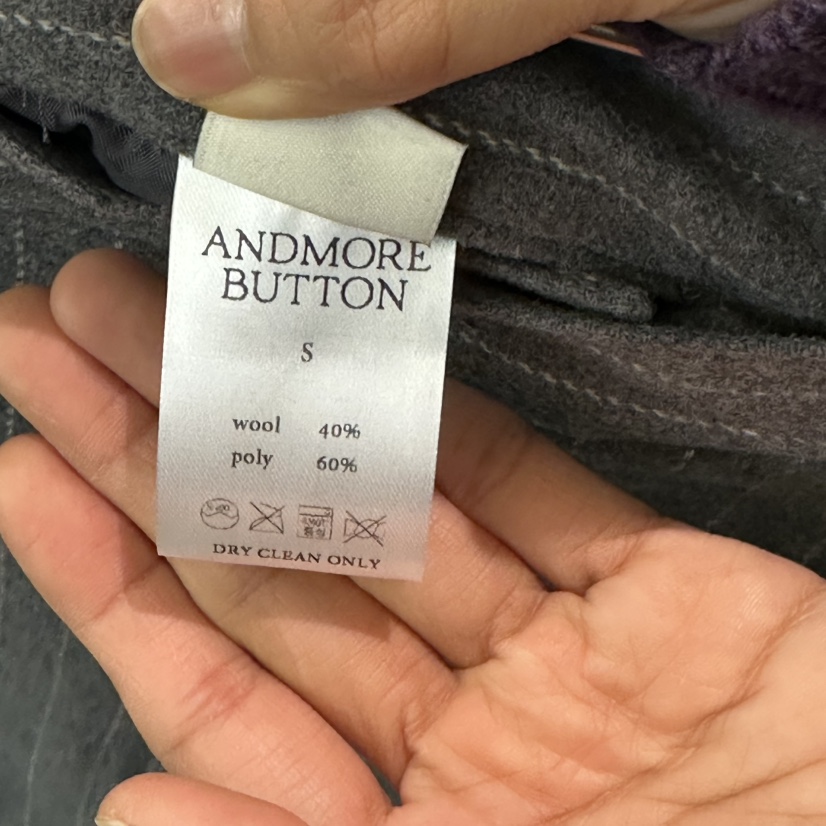 ANDMORE BUTTON韓國代購㊣女士新品人氣推薦25秋冬職業長裙ANDMORE BUTTON長裙