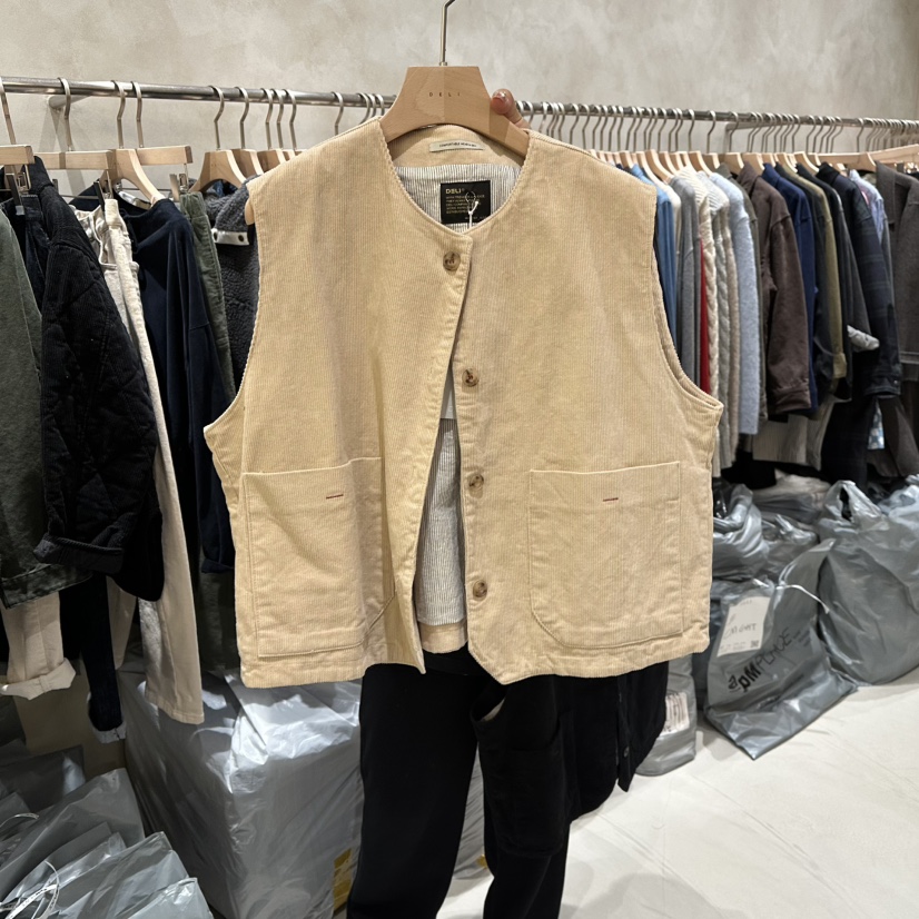 DELI JENNY韓國直郵㊣女士新品職業人氣時尚推薦休閑25秋冬馬甲DELI JENNY馬甲圖色1