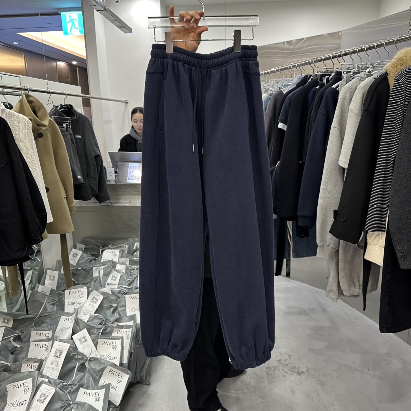 PAVEL韓國直郵㊣女裝新品職業熱賣休閑推薦25秋冬休閑褲抓絨PAVEL休閑褲圖色4