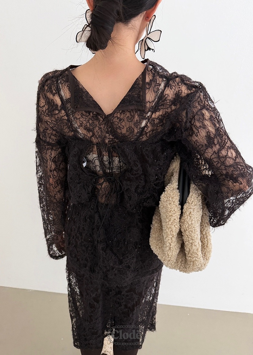 CLODE東大門㊣直郵女士新款25秋冬時尚休閑熱賣人氣襯衫蕾絲衫CLODE襯衫/蕾絲衫