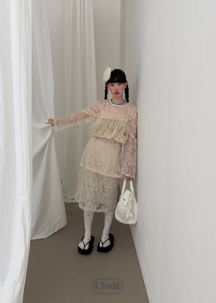 CLODE東大門㊣直郵女士新款25秋冬時尚休閑熱賣人氣襯衫蕾絲衫CLODE襯衫/蕾絲衫