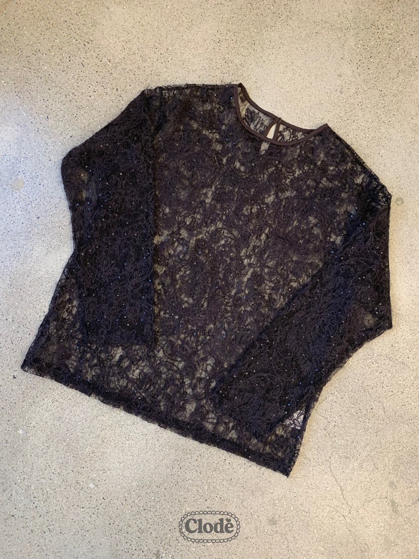 CLODE東大門㊣直郵女士新款25秋冬時尚休閑熱賣人氣襯衫蕾絲衫CLODE襯衫/蕾絲衫圖色2