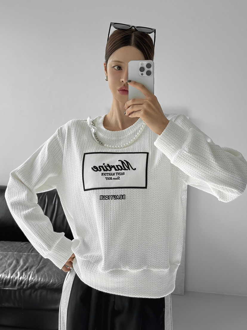 IAAN東大門㊣代購女士新品職業時尚熱賣推薦25秋冬休閑衛衣iaAn衛衣