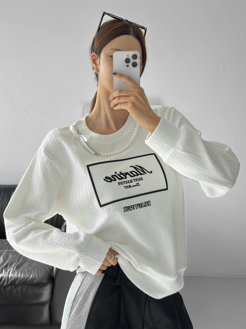 IAAN東大門㊣代購女士新品職業時尚熱賣推薦25秋冬休閑衛衣iaAn衛衣