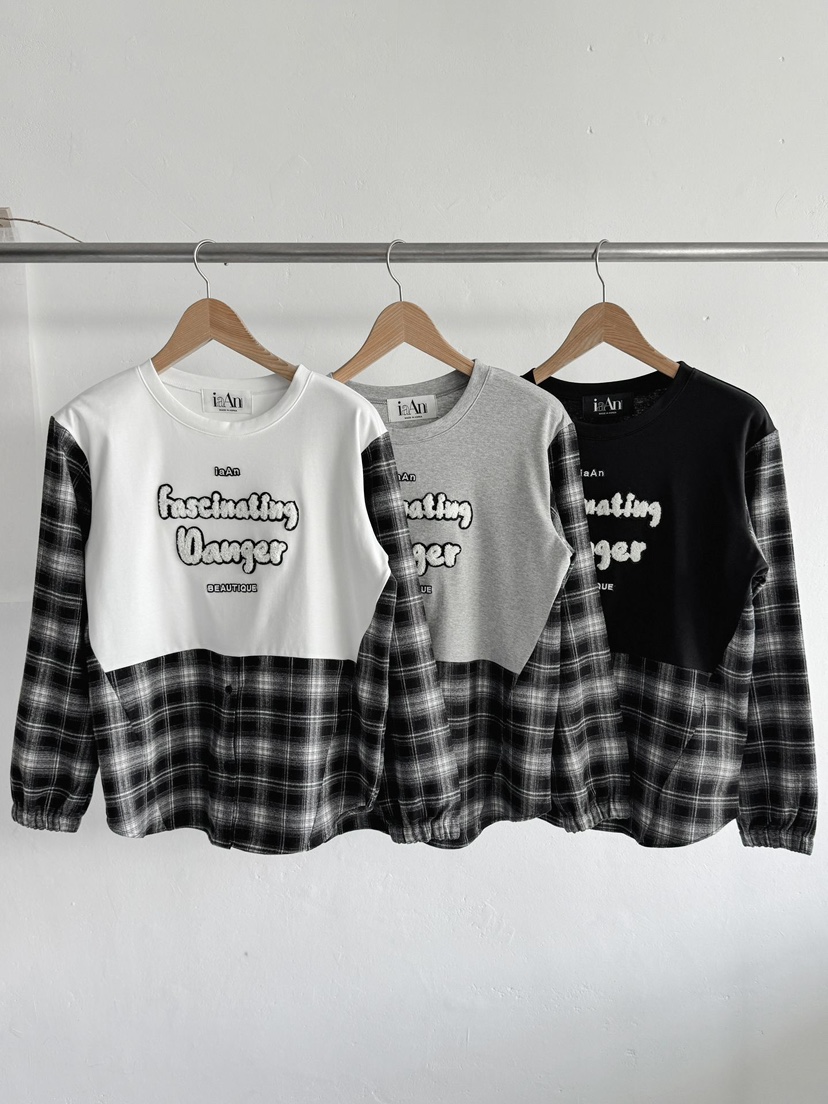 IAAN韓國直郵㊣女裝新款熱賣25秋冬時尚推薦休閑職業長袖T恤iaAn長袖T恤