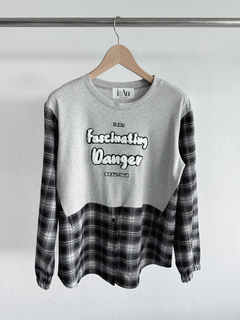 IAAN韓國直郵㊣女裝新款熱賣25秋冬時尚推薦休閑職業長袖T恤iaAn長袖T恤圖色2