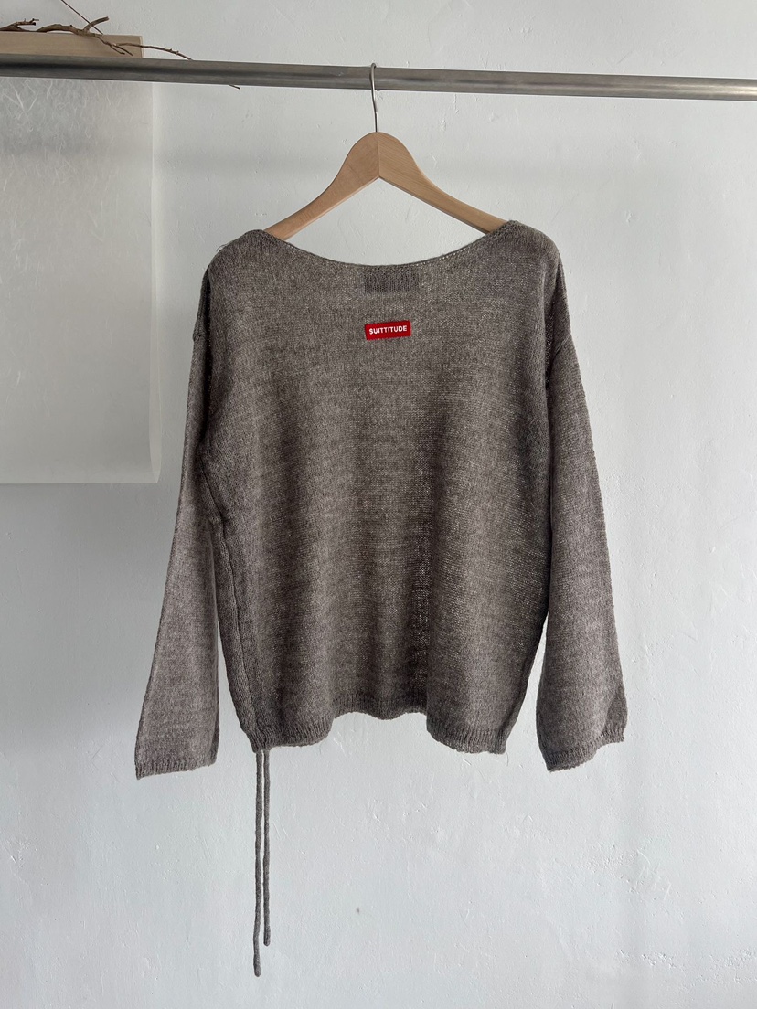 IAAN東大門㊣直郵女裝新款時尚25秋冬熱賣針織衫馬海毛褶皺iaAn針織衫圖色2