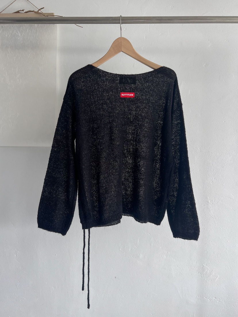 IAAN東大門㊣直郵女裝新款時尚25秋冬熱賣針織衫馬海毛褶皺iaAn針織衫圖色3