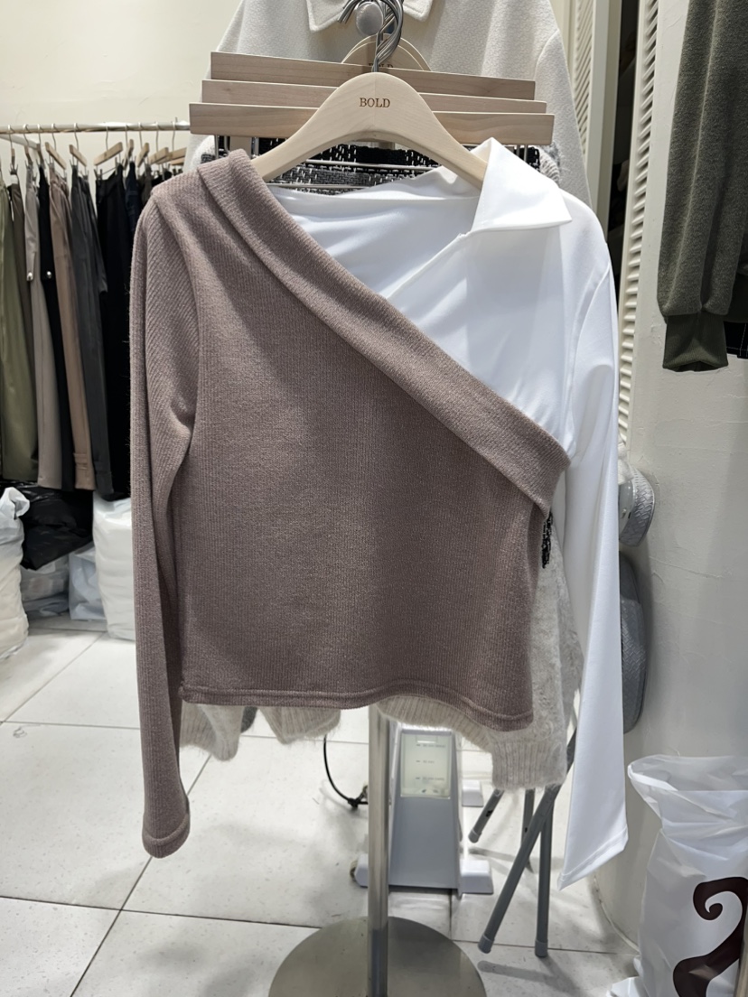 BOLD韓國代購㊣女裝新款25秋冬時尚推薦職業熱賣襯衫蕾絲衫BOLD襯衫/蕾絲衫圖色2