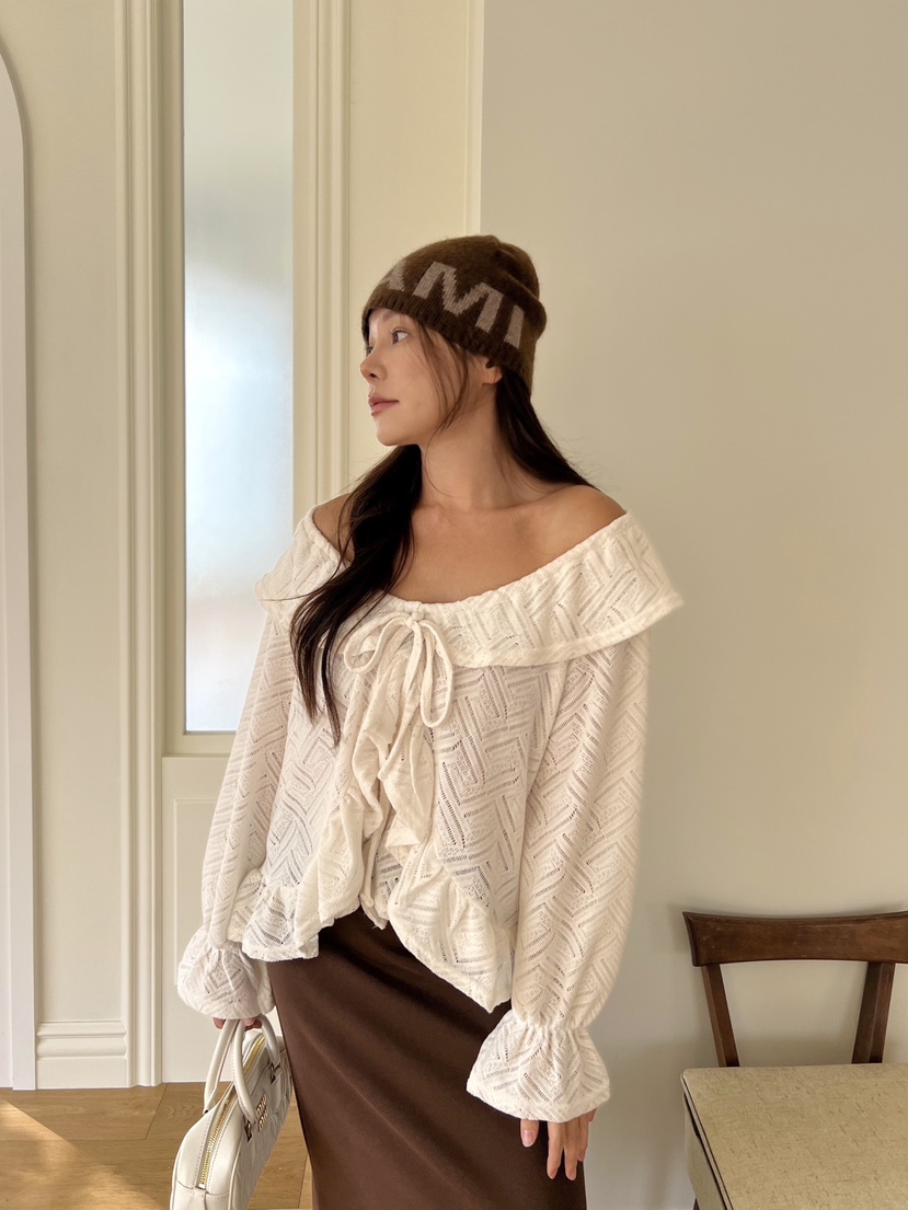 BOLD東大門㊣實拍女裝新品職業推薦休閑人氣25秋冬襯衫蕾絲衫BOLD襯衫/蕾絲衫