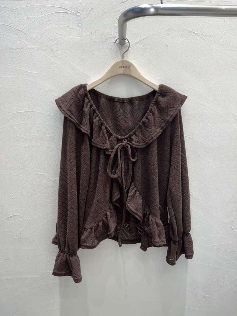 BOLD東大門㊣實拍女裝新品職業推薦休閑人氣25秋冬襯衫蕾絲衫BOLD襯衫/蕾絲衫圖色1