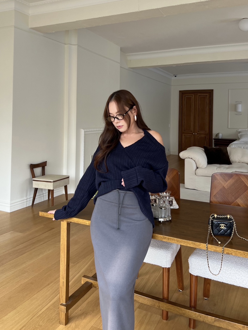 BOLD韓國代購㊣女裝新品25秋冬職業推薦休閑時尚熱賣長袖T恤BOLD長袖T恤