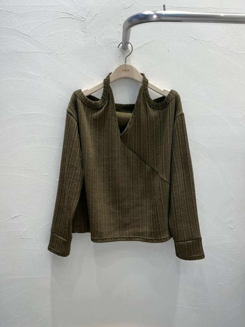 BOLD韓國代購㊣女裝新品25秋冬職業推薦休閑時尚熱賣長袖T恤BOLD長袖T恤圖色2