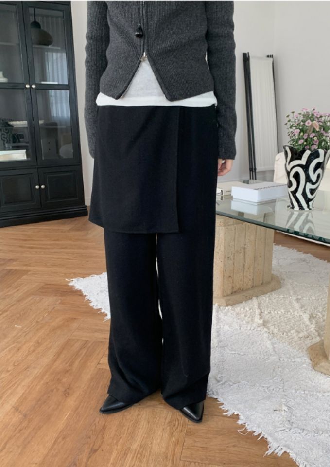 LIVE FOREVER東大門㊣直郵女裝新品熱賣時尚25秋冬職業裙褲LIVE FOR_EVER裙褲圖色1