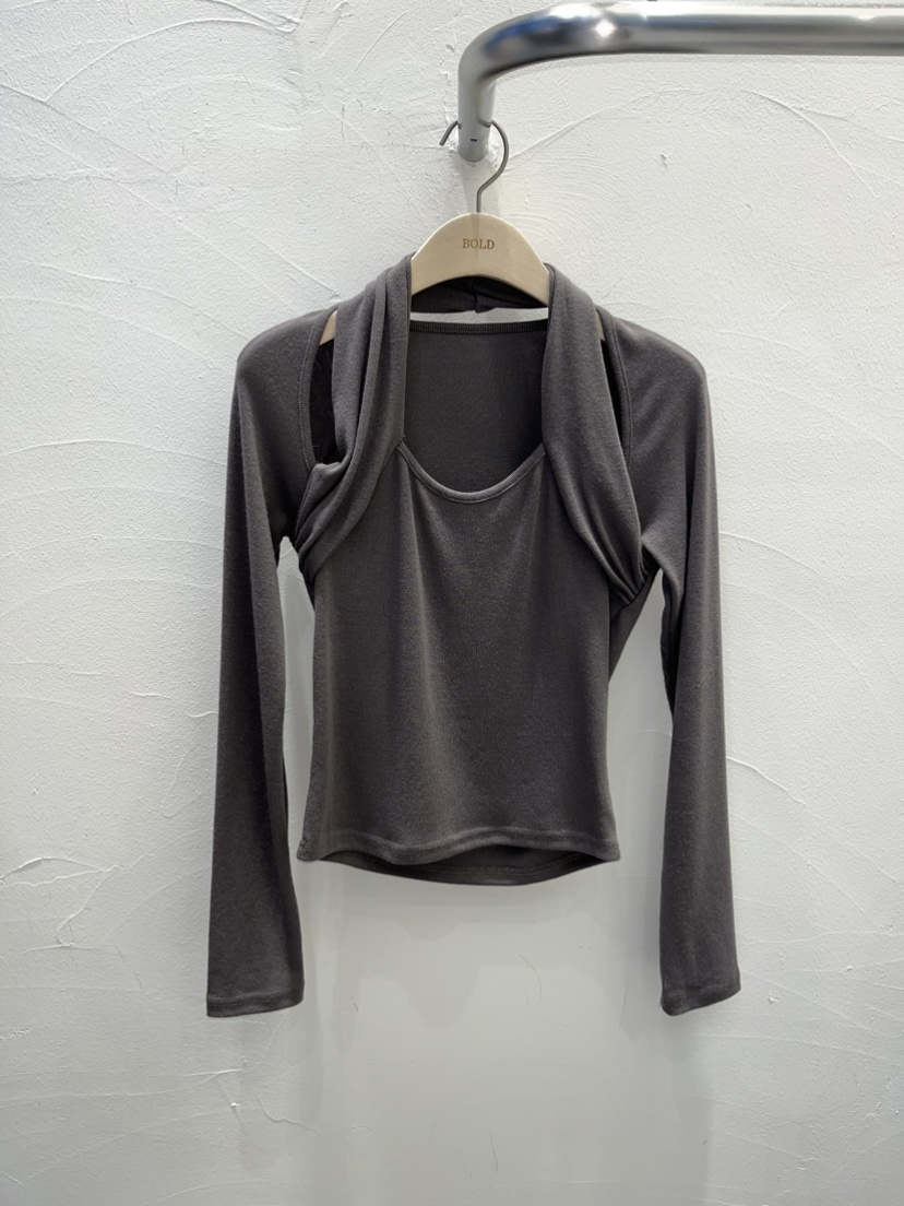 BOLD韓國代購㊣女士新款職業25秋冬時尚人氣休閑熱賣長袖T恤BOLD長袖T恤圖色2