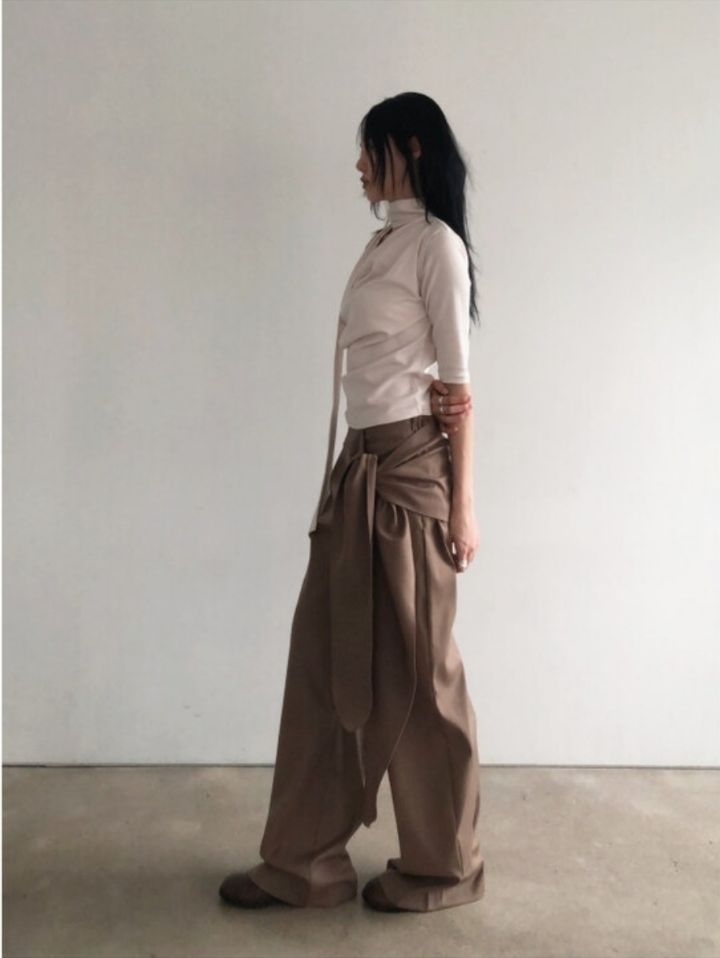 LIVE FOREVER韓國直郵㊣女裝新款職業休閑人氣時尚熱賣休閑褲LIVE FOR_EVER休閑褲