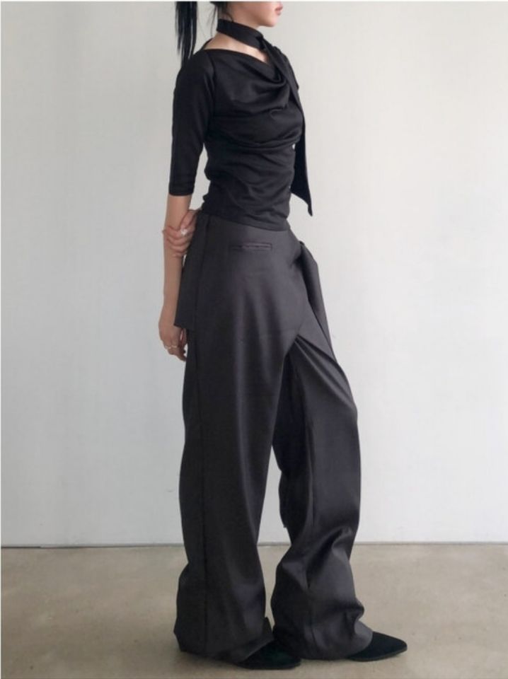 LIVE FOREVER韓國直郵㊣女裝新款職業休閑人氣時尚熱賣休閑褲LIVE FOR_EVER休閑褲