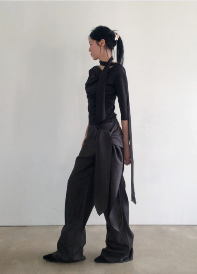 LIVE FOREVER韓國直郵㊣女裝新款職業休閑人氣時尚熱賣休閑褲LIVE FOR_EVER休閑褲