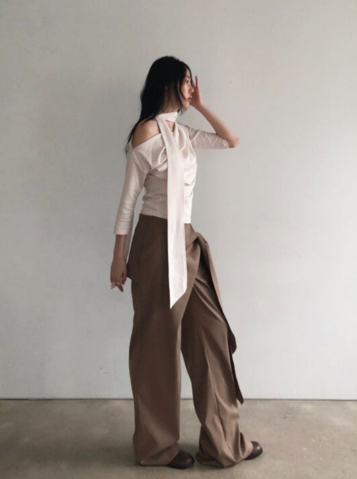 LIVE FOREVER韓國直郵㊣女裝新款職業休閑人氣時尚熱賣休閑褲LIVE FOR_EVER休閑褲