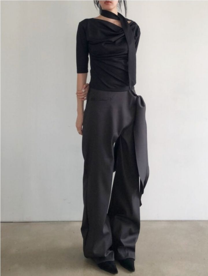 LIVE FOREVER韓國直郵㊣女裝新款職業休閑人氣時尚熱賣休閑褲LIVE FOR_EVER休閑褲