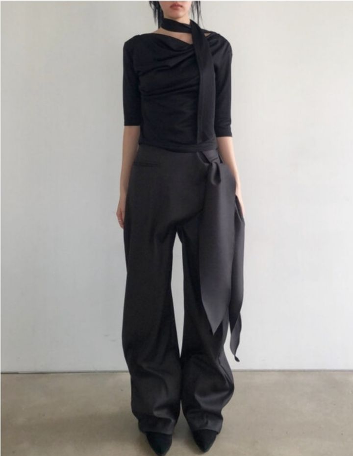 LIVE FOREVER韓國直郵㊣女裝新款職業休閑人氣時尚熱賣休閑褲LIVE FOR_EVER休閑褲圖色1