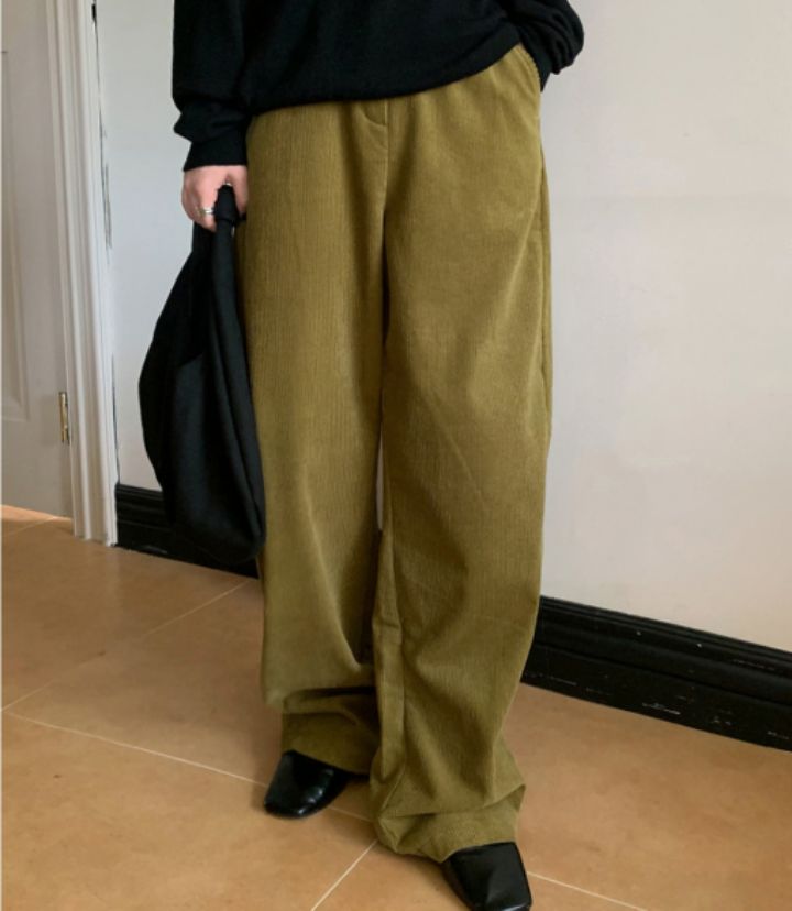 LIVE FOREVER東大門㊣代購女裝新品職業推薦人氣熱賣休閑褲LIVE FOR_EVER休閑褲圖色2