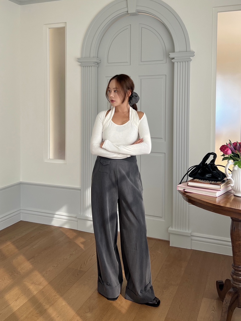 BOLD韓國代購㊣女士新款推薦職業熱賣時尚休閑25秋冬休閑褲BOLD休閑褲