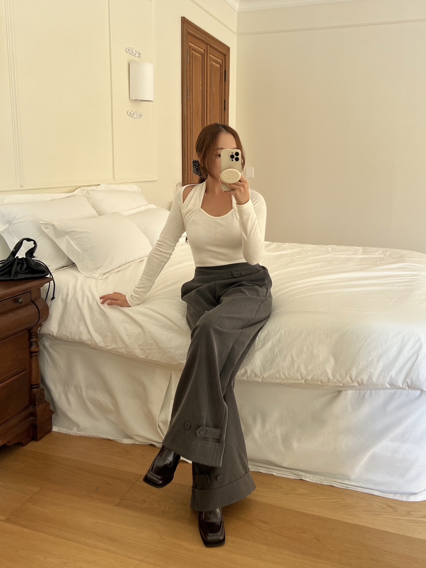 BOLD韓國代購㊣女士新款推薦職業熱賣時尚休閑25秋冬休閑褲BOLD休閑褲