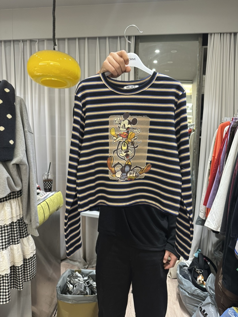 ARCHIVE-P東大門㊣直郵女裝新款熱賣推薦職業時尚休閑長袖T恤ARCHIVE-P長袖T恤圖色1