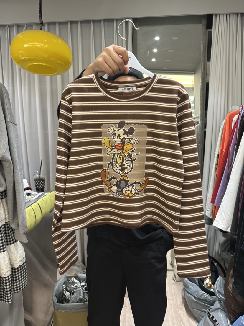 ARCHIVE-P東大門㊣直郵女裝新款熱賣推薦職業時尚休閑長袖T恤ARCHIVE-P長袖T恤圖色3