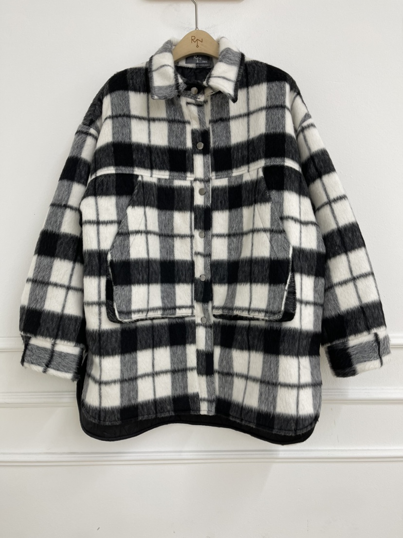 REIZ東大門㊣實拍女士新品職業人氣休閑時尚短款大衣馬海毛REIZ短款大衣圖色1