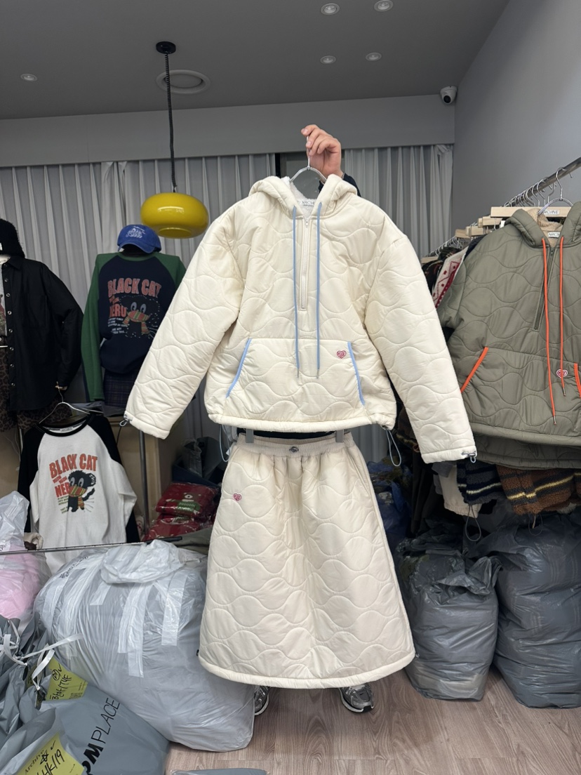 ARCHIVE-P韓國直郵㊣女裝新款人氣25秋冬職業休閑衛衣絎縫ARCHIVE-P衛衣