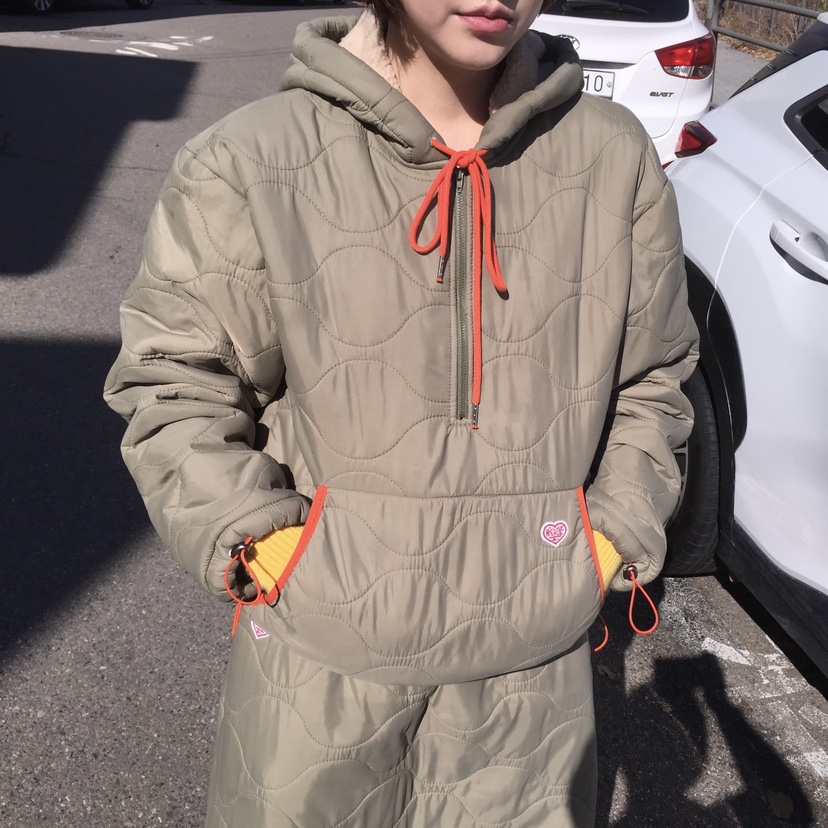 ARCHIVE-P韓國直郵㊣女裝新款人氣25秋冬職業休閑衛衣絎縫ARCHIVE-P衛衣