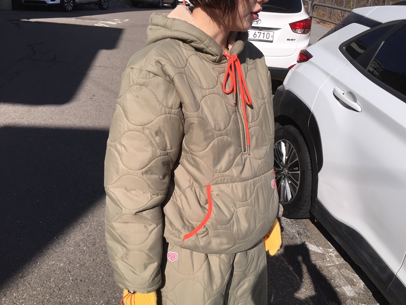 ARCHIVE-P韓國直郵㊣女裝新款人氣25秋冬職業休閑衛衣絎縫ARCHIVE-P衛衣