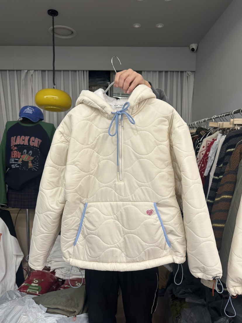 ARCHIVE-P韓國直郵㊣女裝新款人氣25秋冬職業休閑衛衣絎縫ARCHIVE-P衛衣圖色2