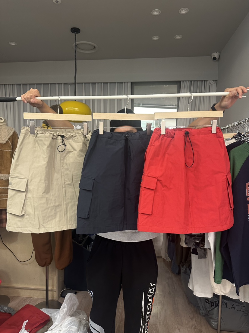 ARCHIVE-P韓國代購㊣女士新款職業25秋冬時尚短裙泰迪熊填充ARCHIVE-P短裙