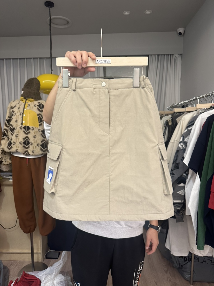 ARCHIVE-P韓國代購㊣女士新款職業25秋冬時尚短裙泰迪熊填充ARCHIVE-P短裙圖色3