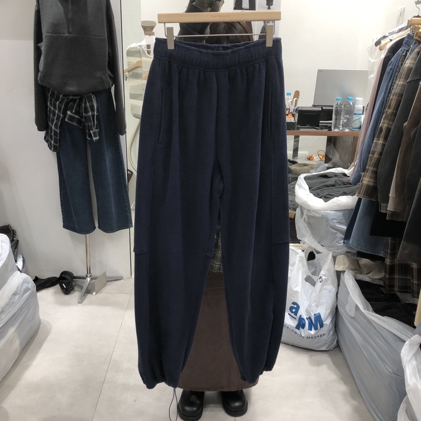 ANN MARGRET韓國直郵㊣女士新款時尚休閑褲抓絨GRETA.Y休閑褲圖色2