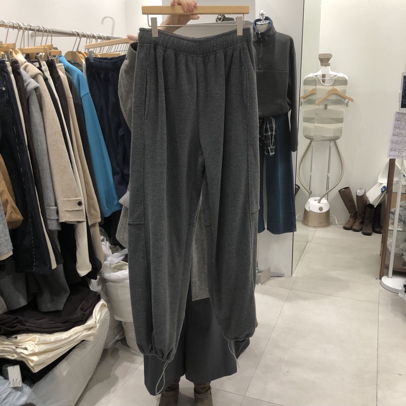 ANN MARGRET韓國直郵㊣女士新款時尚休閑褲抓絨GRETA.Y休閑褲圖色3