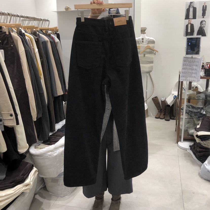 ANN MARGRET韓國直郵㊣女裝新品休閑牛仔褲加絨GRETA.Y牛仔褲