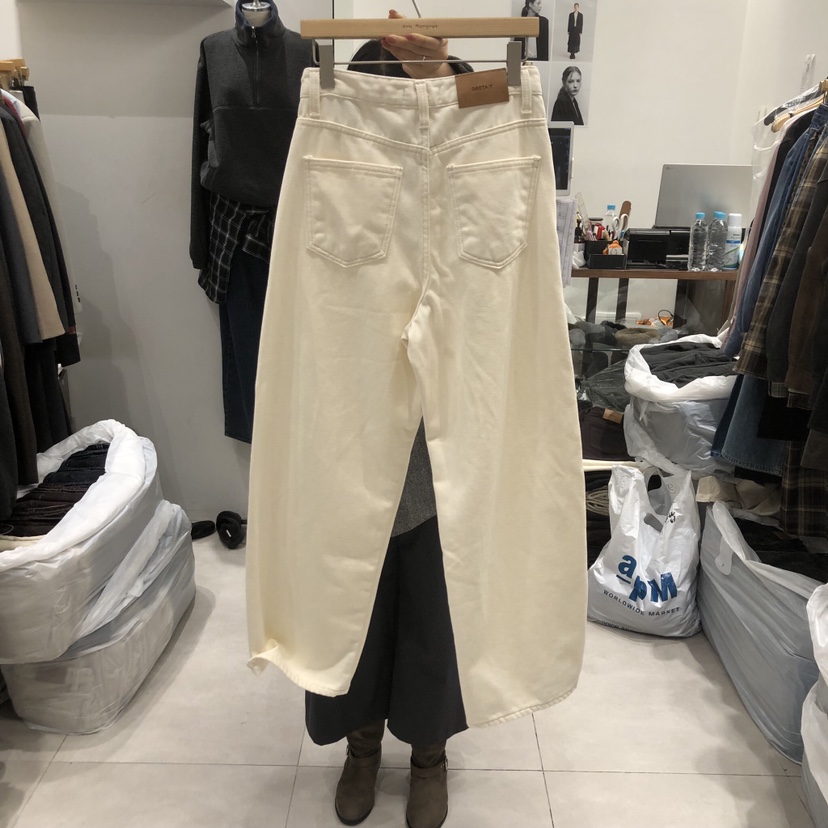 ANN MARGRET韓國直郵㊣女裝新品休閑牛仔褲加絨GRETA.Y牛仔褲