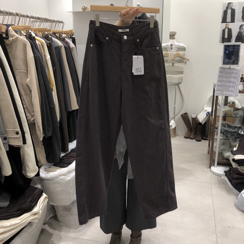 ANN MARGRET韓國直郵㊣女裝新品休閑牛仔褲加絨GRETA.Y牛仔褲圖色3